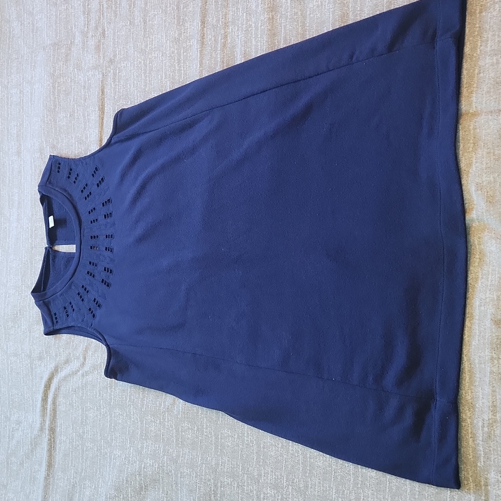 Navy swing dress
